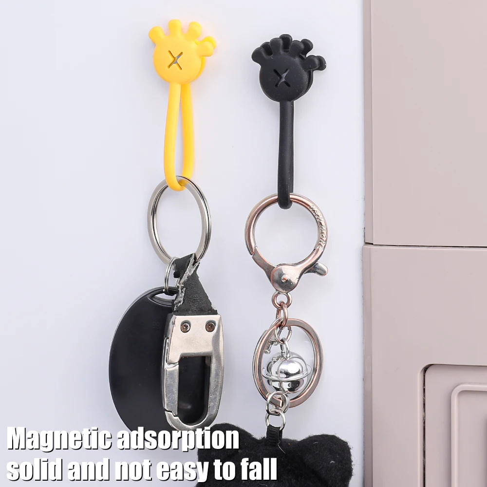 Magnetic Cable Ties Reusable Cable Organizers Earbuds Cords USB Wire Management Keeper Wrap Ties Straps Fridge Magnets Home