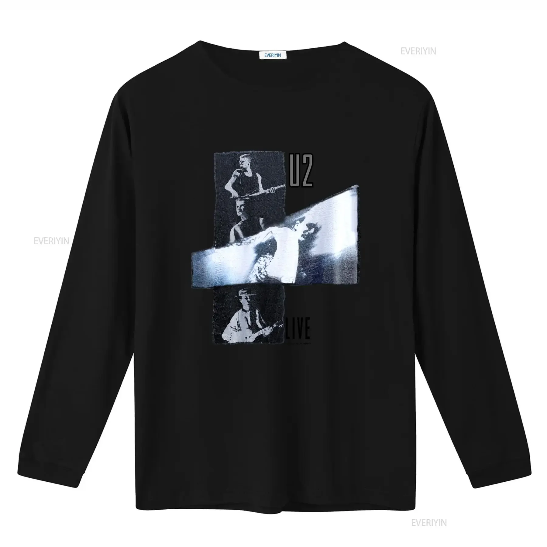 تي شيرت عتيق U2 جوشوا Tree Tour Concert 1987 U3804 ملابس مصممة عتيقة مغسولة أنيقة غير رسمية متعددة الاستخدامات