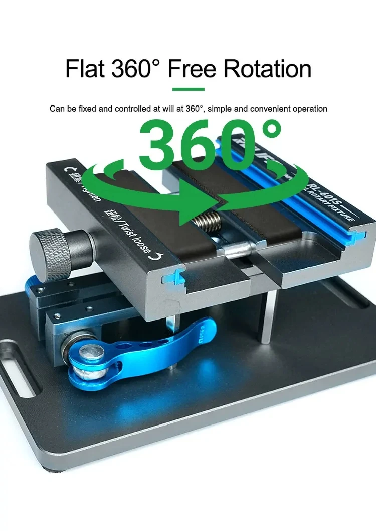 

RELIFE RL-601S Universal Rotating Fixture LCD Screen Separator Support IP17 for Mobile Phone Back Cover Glass Removal Repair