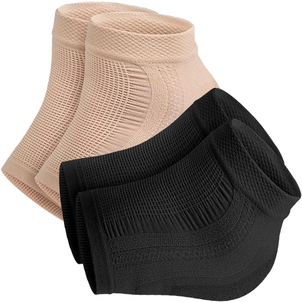 2 Pairs Heel Sock Foot Protector Supple Socks Portable Support Pumps for Women Bracket Gel Breathable Women's Compression