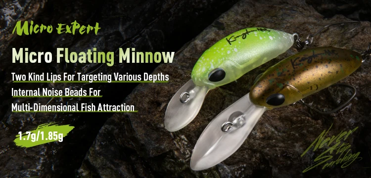 Kingdom Small Crank Minnow 1,5 g 25 mm 3,2 g 32 mm schwimmender Mini-Kunstköder mit Einzelhaken, harter Wobbler zum Angeln auf Barschforellen – Detail 2