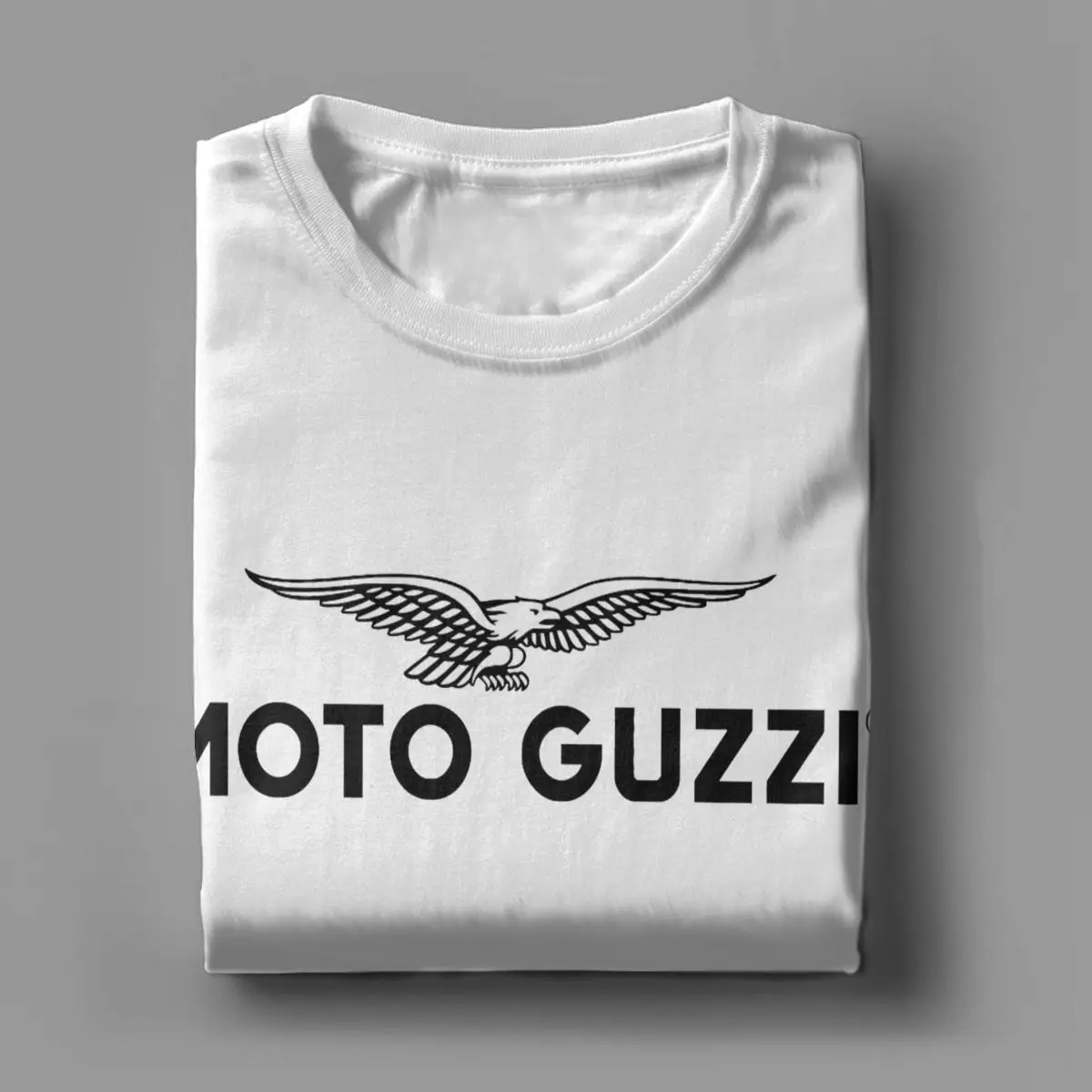 Casual Guzzi Motorcycles Motor T-Shirts for Men Crew Neck Pure Cotton T Shirts Short Sleeve Tee Shirt Graphic Clothing