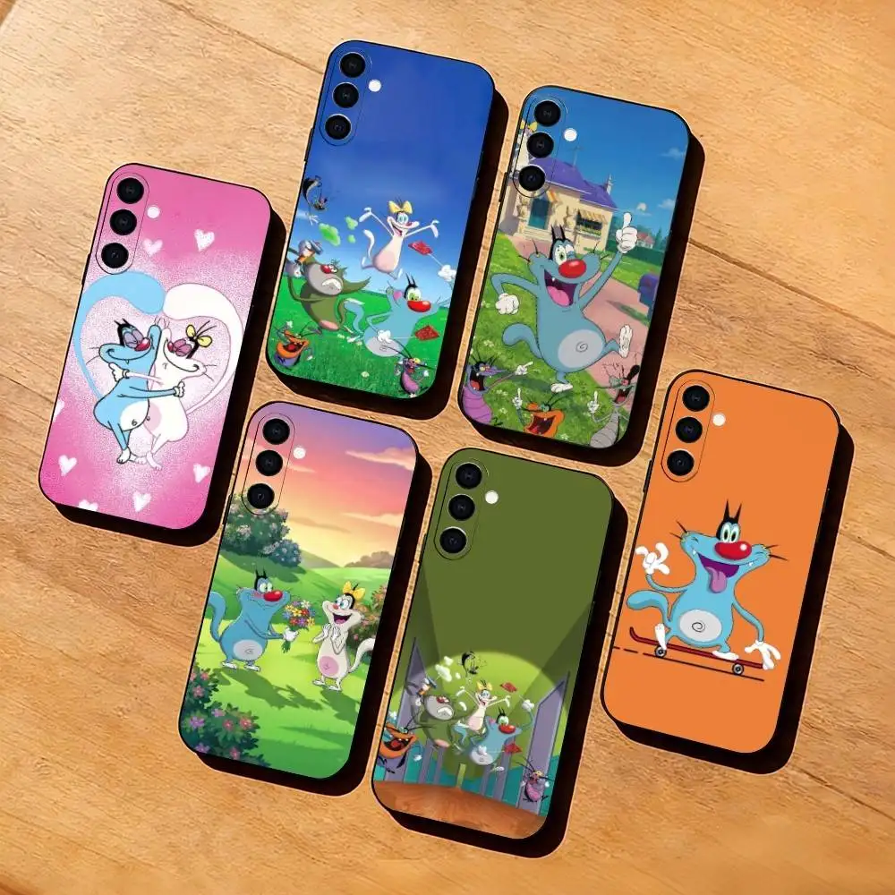 Animation O-Oggy and the C-Cockroaches  Phone Case For Samsung Galaxy A73,A72,A71,A70,A53,A52,A51,Soft Silicone Black Cover