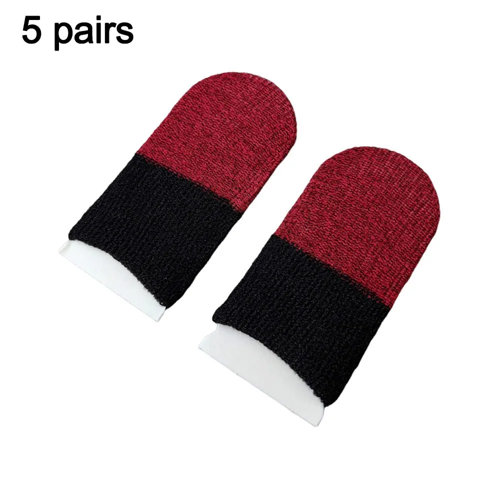 

Dualcolor Touchscreen Finger Covers Sweatproof Breathable Thumb Gloves Anti Slip Super Thin Gaming Finger Sleeves