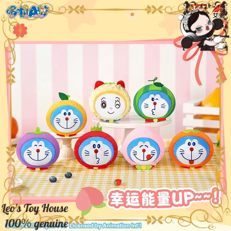 

Doraemon Lucky Fruit Plush Charm Blind Bag Official Licensed Mystery Figurine Bag Accessory Perfect Gift For Kids Anime Fans