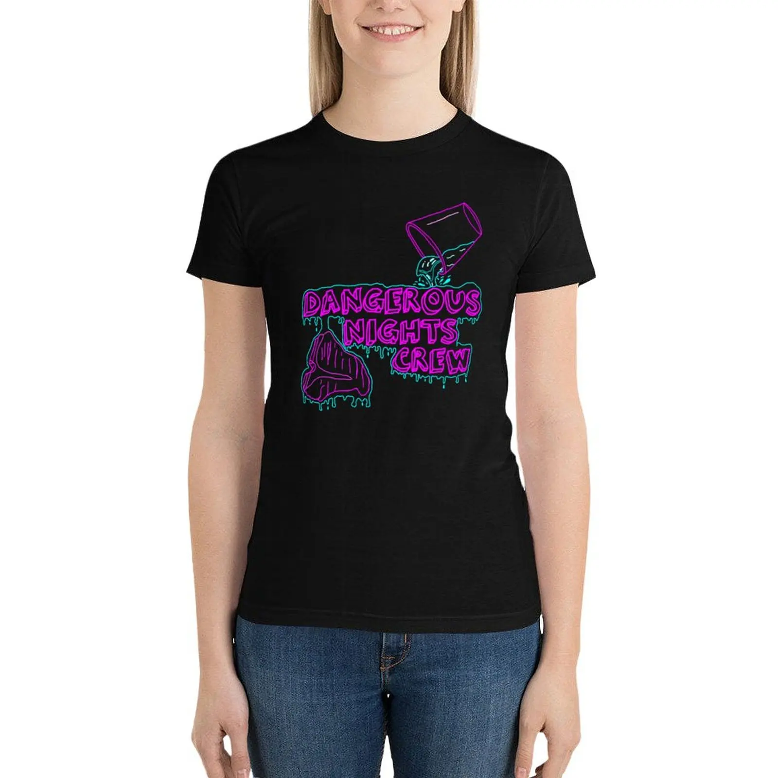 Dangerous Nights Crew (I Think You Should Leave) T-Shirt cute tops summer tops Female clothing tops for Women