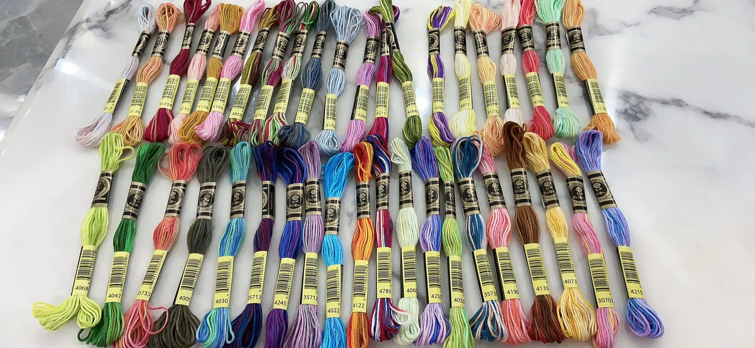 Egyptian Cotton Embroidery Floss Thread, Cross Stitch Thread, 41 Different Colors, Mercerized, 8 Meters per Skein, New