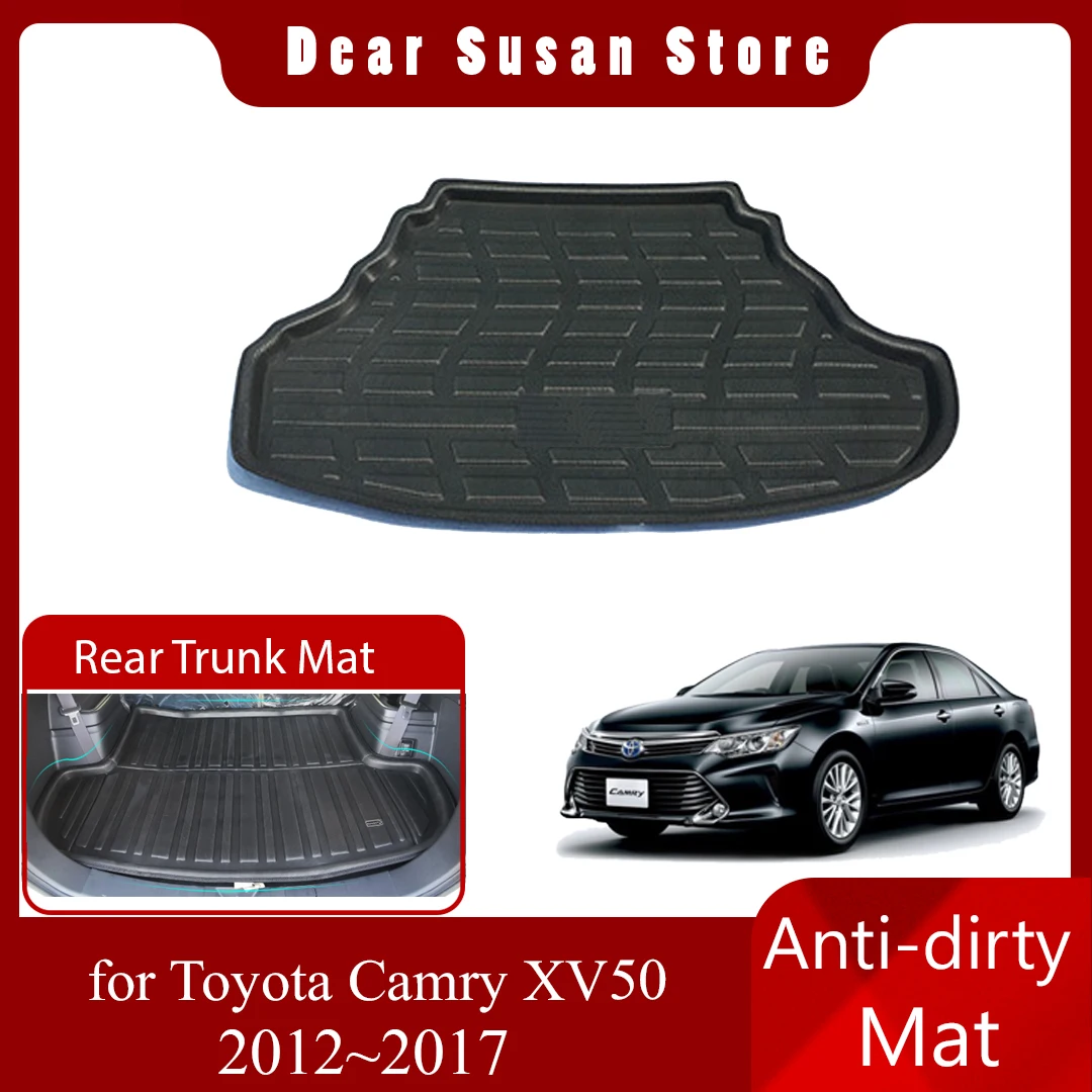 

Car Rear Trunk Mat for Toyota Camry XV50 7th Daihatsu Altis 2012~2017 Tray Waterproof Floor Pad Space Boot Carg Cover Accessorie