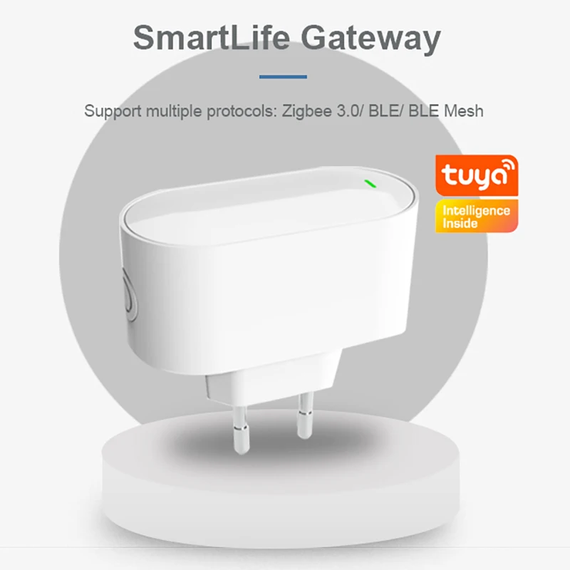 Tuya ZigBee Gateway Hub ZigBee/Bluetooth Mesh Plug-in Type Multi-mode  Gateway Bridge  Hub Supports Smart Home Automation