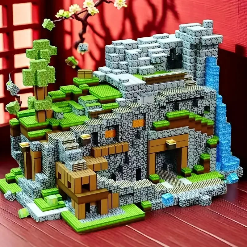 اللبنات المغناطيسية الألغام العالم المغناطيس مكعب مجموعة لصبي فتاة طفل سن 3 + DIY نموذج الأطفال الجذعية الجذعية لعبة حسية هدية