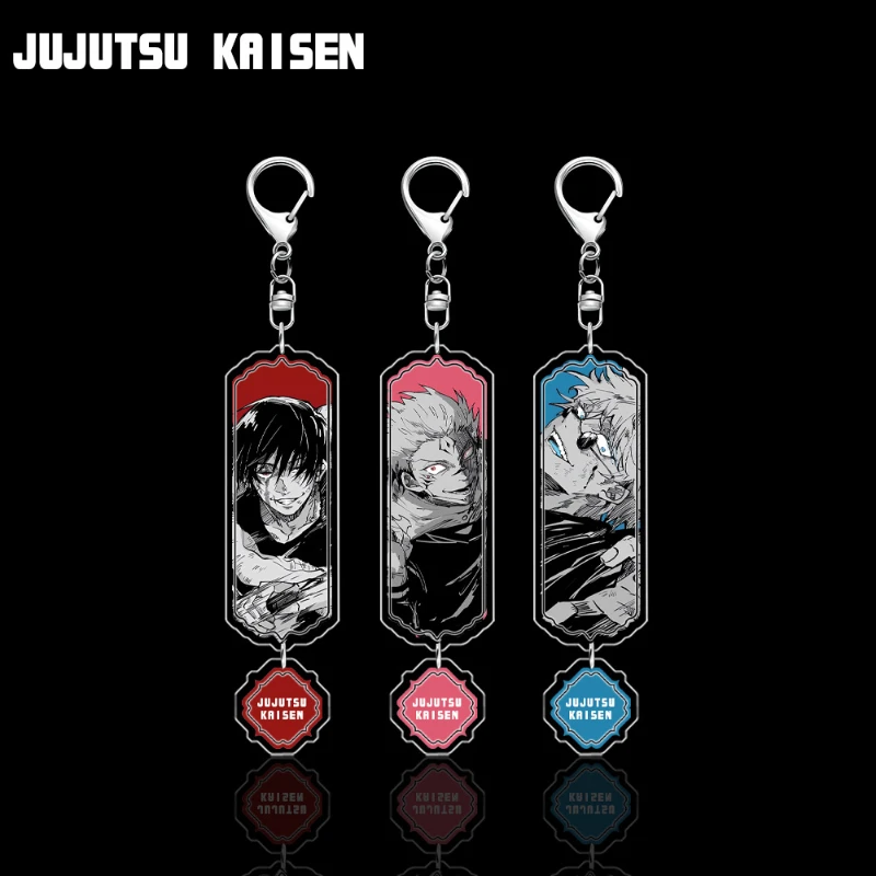 Ryomen Sukuna Gojo Satoru Popular anime two-dimensional peripheral long double-sided sandwich acrylic keychain backpack pendant