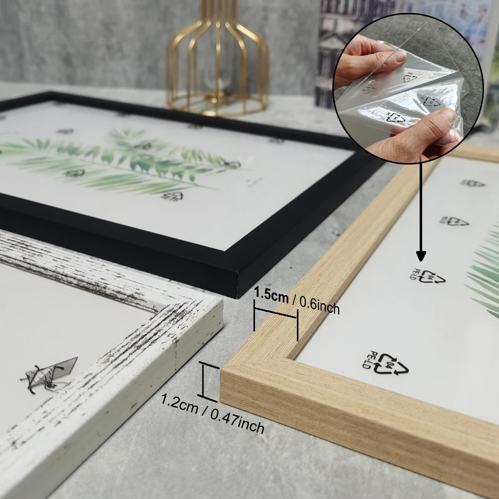 

F5 10X15 15X20 20X25cm A4 Wood Picture Frame Stand Pictures Photo Decor Commemorative Gift Wooden Photo Frame For Wall Hanging