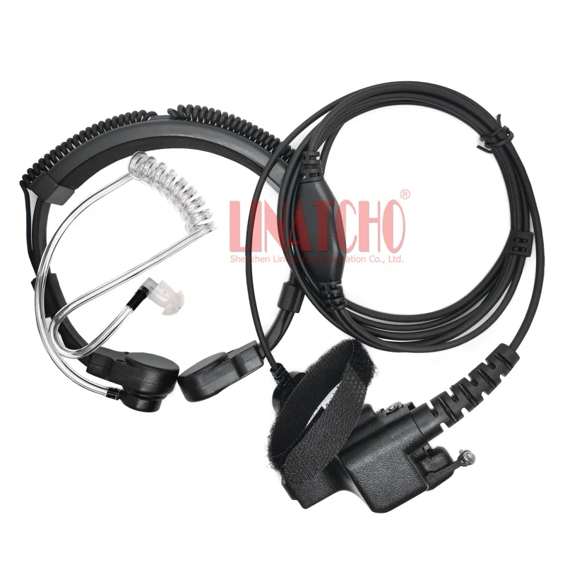 GP900MT HT1000 XTS2500 XTS3000 XTS5000 Adjustable Earphone Microphone Air Throat Control Headset with Mic