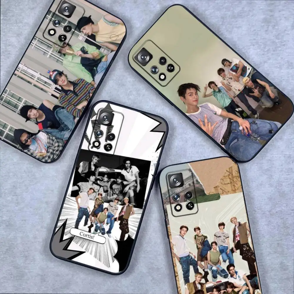 حافظة هاتف C-Cortis Go Boys Kpop لهاتف سامسونج S 25,24,23,22,30,21,10,9,Ultra,Plus,Lite,FE,4,5G حافظة ناعمة سوداء