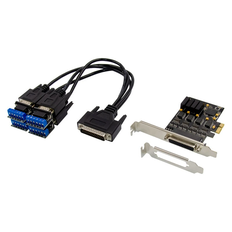 Pcie To Rs485/422 Serial Port Card Com Port Adapter Card Expansion Card Protection Surge Protect Support Pcie GEN2.0