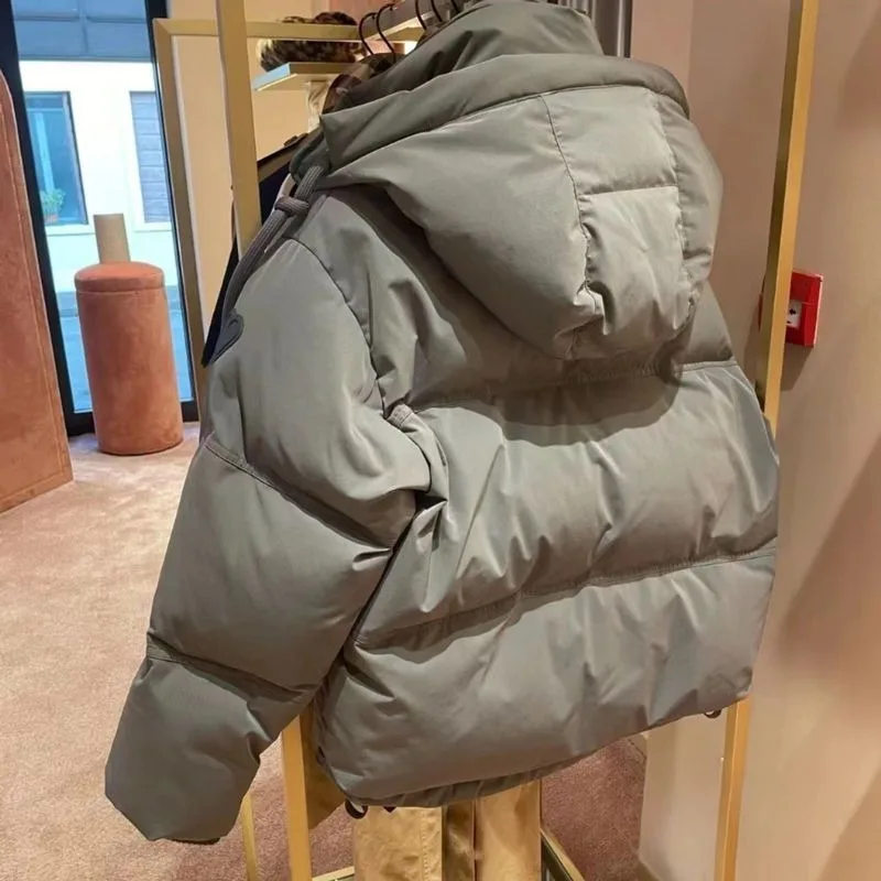 Men's Women's Cotton Coats Autumn Winter Trendy Brand Loose Fit Workwear Thickened Down Cotton Jackets Cargo Parka Mujer