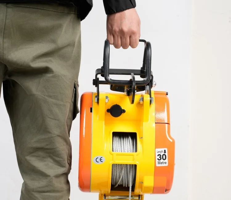 رافعة كهربائية LTH، 500 كجم، رافعة تحكم لاسلكية، ونش كهربائي محمول مع جهاز تحكم عن بعد، رافعة كهربائية بسلك فولاذي