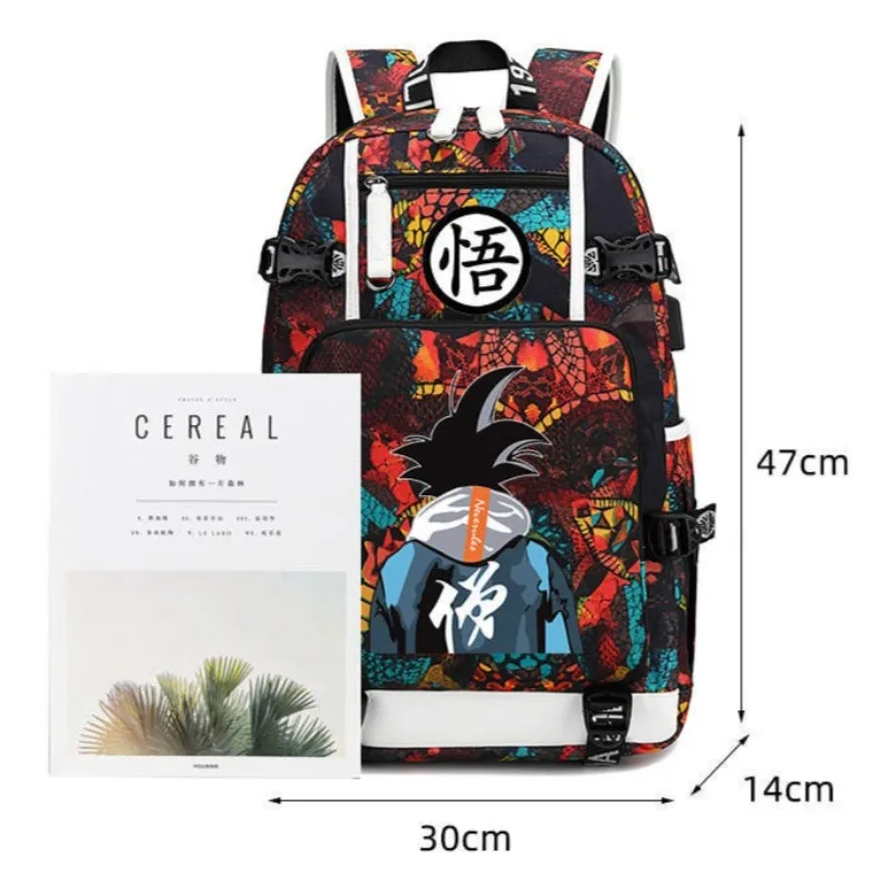 Anime Dragon Ball Wukong Zaino periferico creativo per cartoni animati per ragazzo, scuola media, scuola elementare, regalo per zaino di grado senior