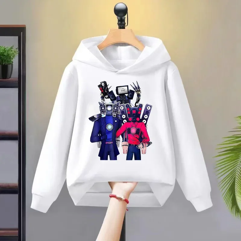 Skibidi Toilet Hoodie Hot Game Kids Cartoon Sweatshirts Tops Casual Boys Girls Pullovers Long Sleeve Children Sportwear