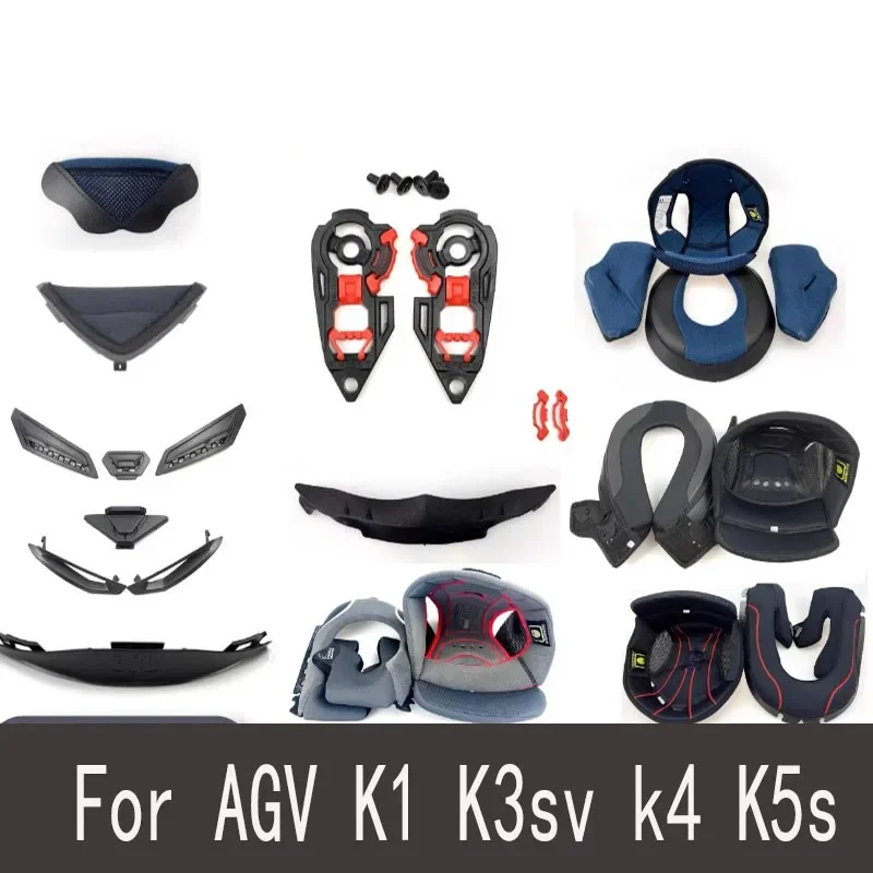 

Для AGV K1 K3sv K4 K5s аксессуары для шлема, внутренняя подкладка, сетка для подбородка, подкладка воздуховода, носовая часть, база, детали и аксессуары для шлема