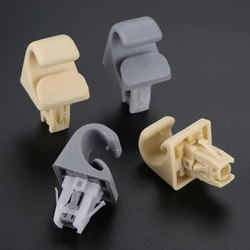 2Pc Plastic Sun Visor Clip Hook Bracket for Toyota Camry Corolla Highlander Prius/RAV4 Car Interior Sunvisor Fastener Clip Trim
