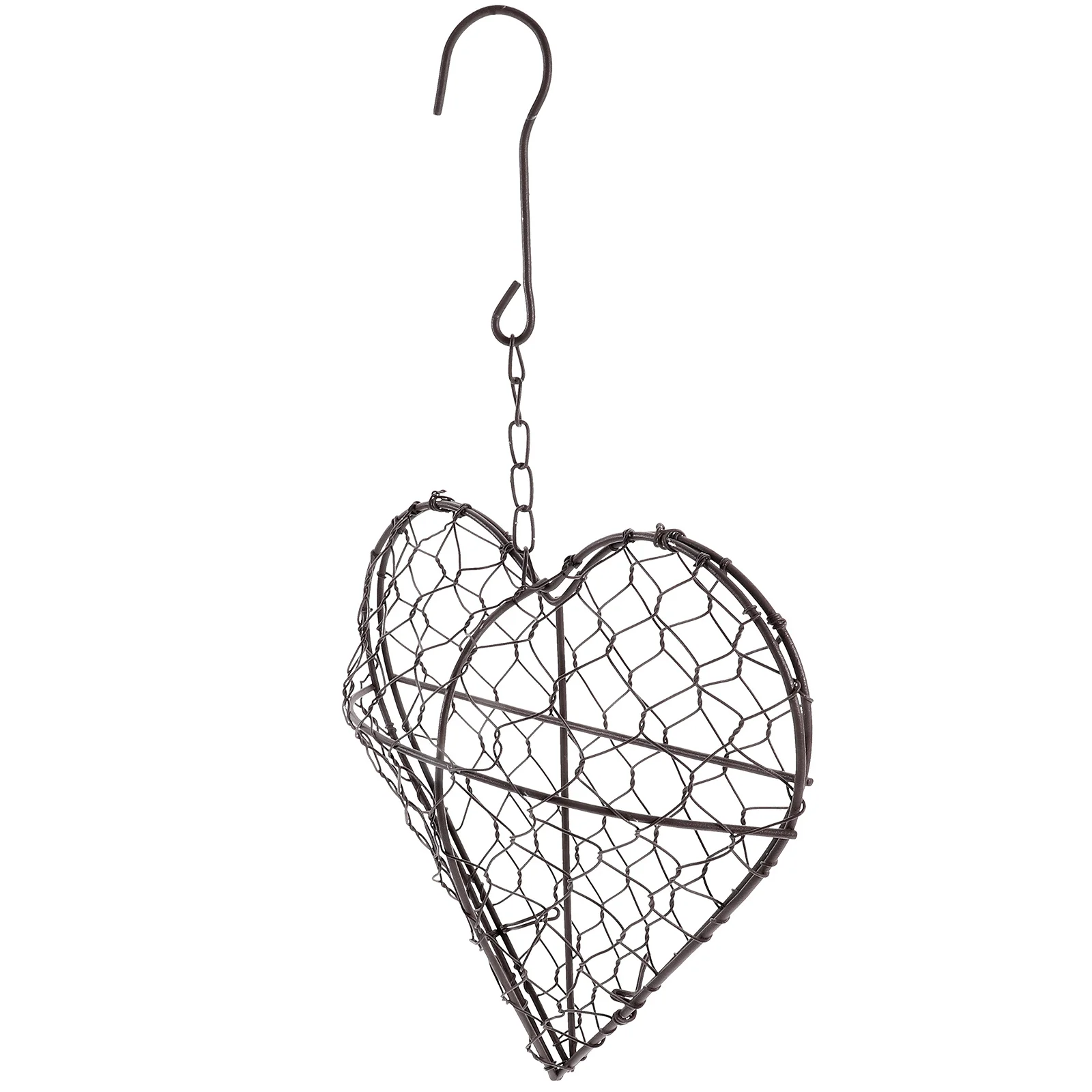 

Heart Shape Hanging Planter Basket Metal Wire Frame Romantic Home Garden Decor Succulent Pot Wall Hanging Flower Basket Pot