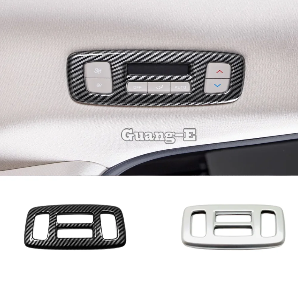 Rear Upper Air Conditioning Switch Panel Cover For Kia Carnival Sedona KA4 2021 2022 2023 2024 Decoration Trim Inner Accessories