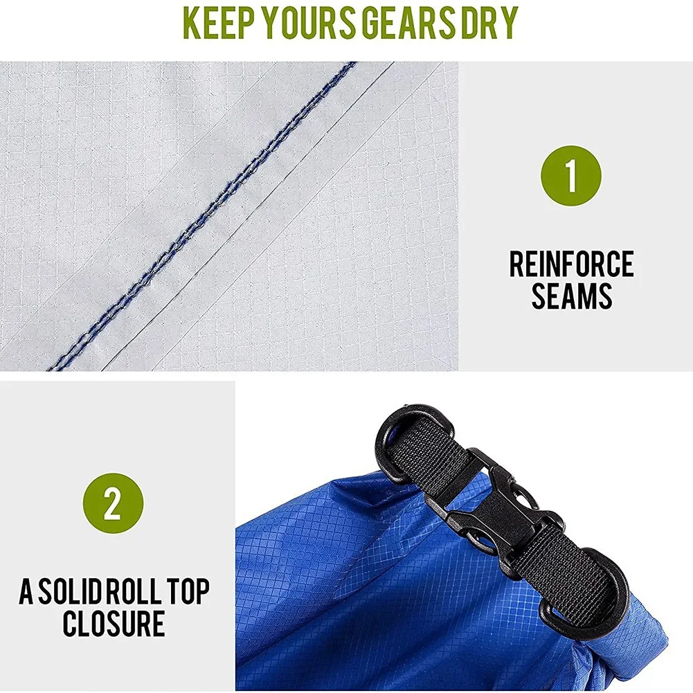 Dry Bag Set for Kayaking Boating,Drybag Outdoor Storage Bags,Random