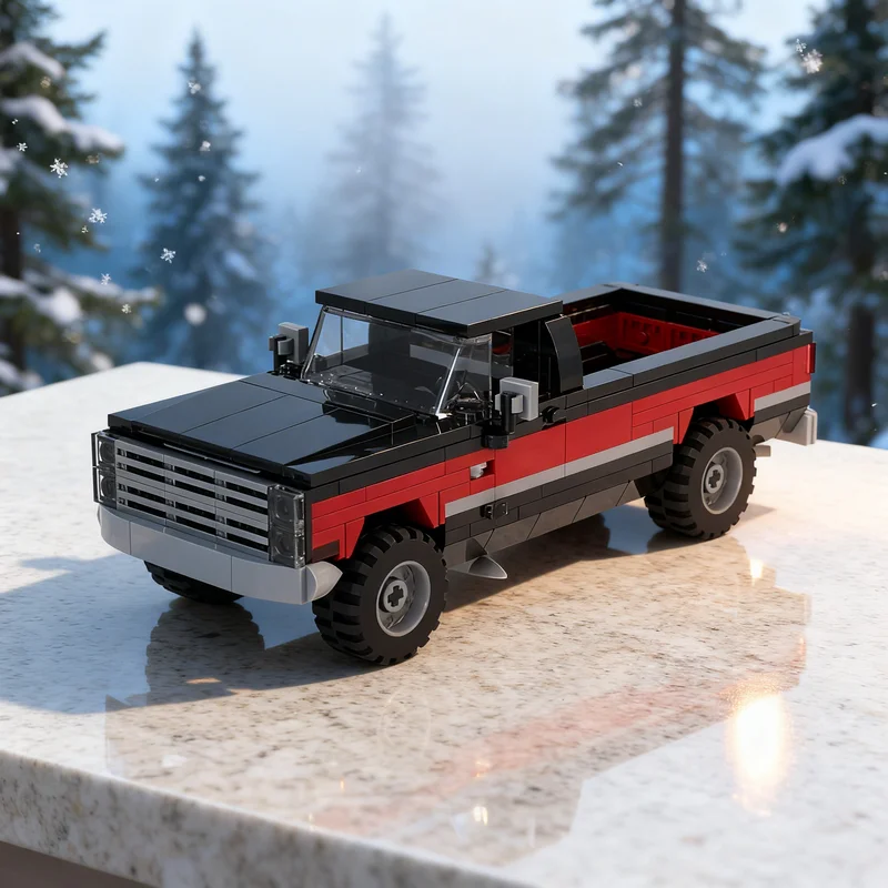 

Набор строительных блоков MOC GMC Sierra MOD City Champions, 376 деталей, креативный подарок, коллекционный декор, премиум-класс для детей и взрослых, для рабочего стола