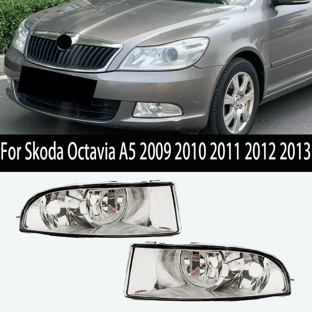 

For Skoda Octavia A5 A6 MK2 2009 2010 2011 2012 2013 Front Fog Light Fog Lamp No/With Bulbs 1Z0941699C/1Z0941701C