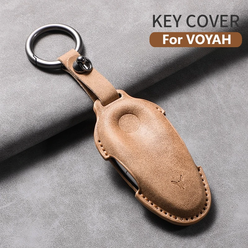 ل VOYAH PHEV VOYAH الوئام ثلاثية الأبعاد جلد الغزال سيارة حافظة مفتاح بعيد ل VOYAH EV سيارة المفاتيح قذيفة حماية الإكسسوارات