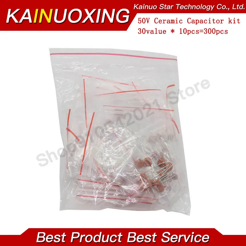

300pcs 30value 50V Ceramic Capacitor Assorted kit Assortment Set 30value*10pcs=300pcs