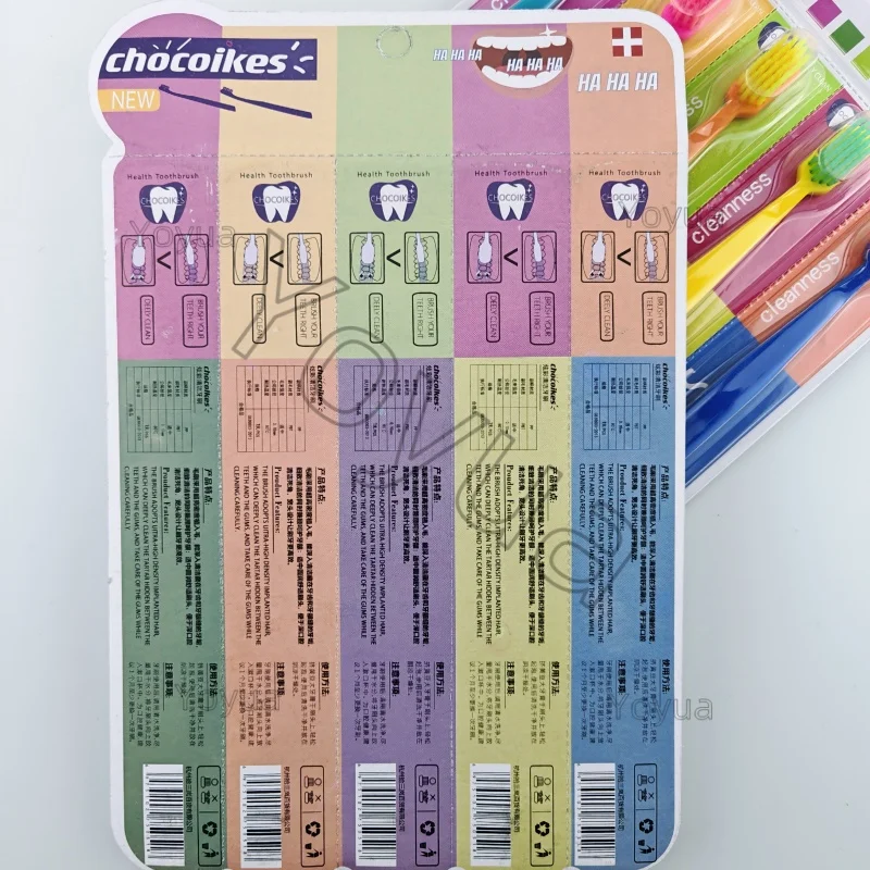 50 قطعة فرشاة أسنان فائقة النعومة ملونة للرجال والنساء الكبار فرشاة أسنان منزلية لتقويم الأسنان فرشاة أسنان نظافة الفم لللثة الحساسة #4