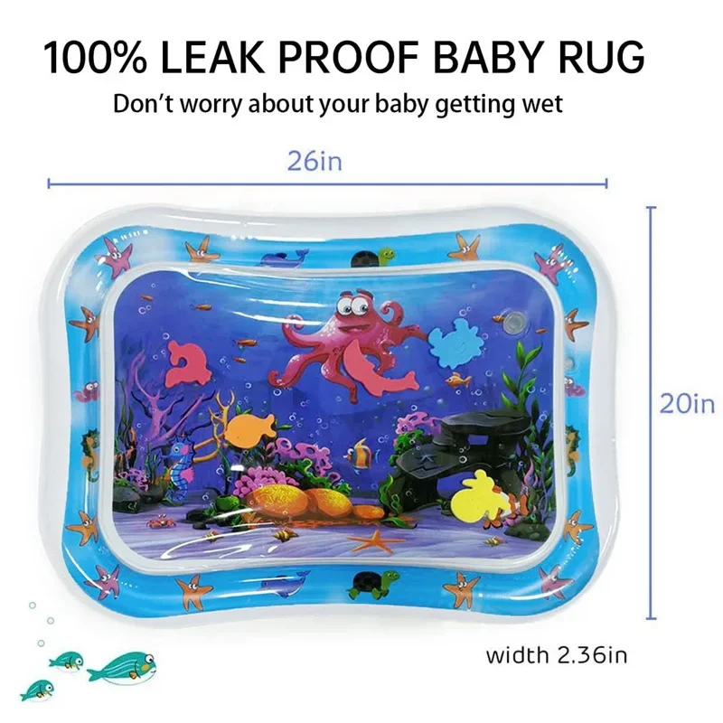 Baby Water Mat Inflatable Water Carpet Toddler Play Cushion Crawling Water Pad PVC Kids Early Education Activity Toys Gift