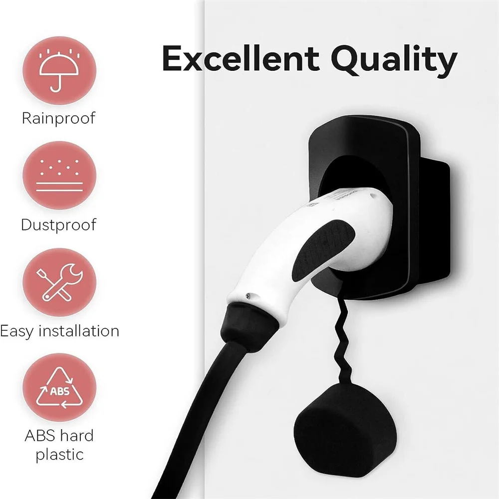 EV Charger Holder Wall Mount Type1 Type2 For Tesla Electric Vehicle Charging Adapter Protection Charger Lead Car Accessories