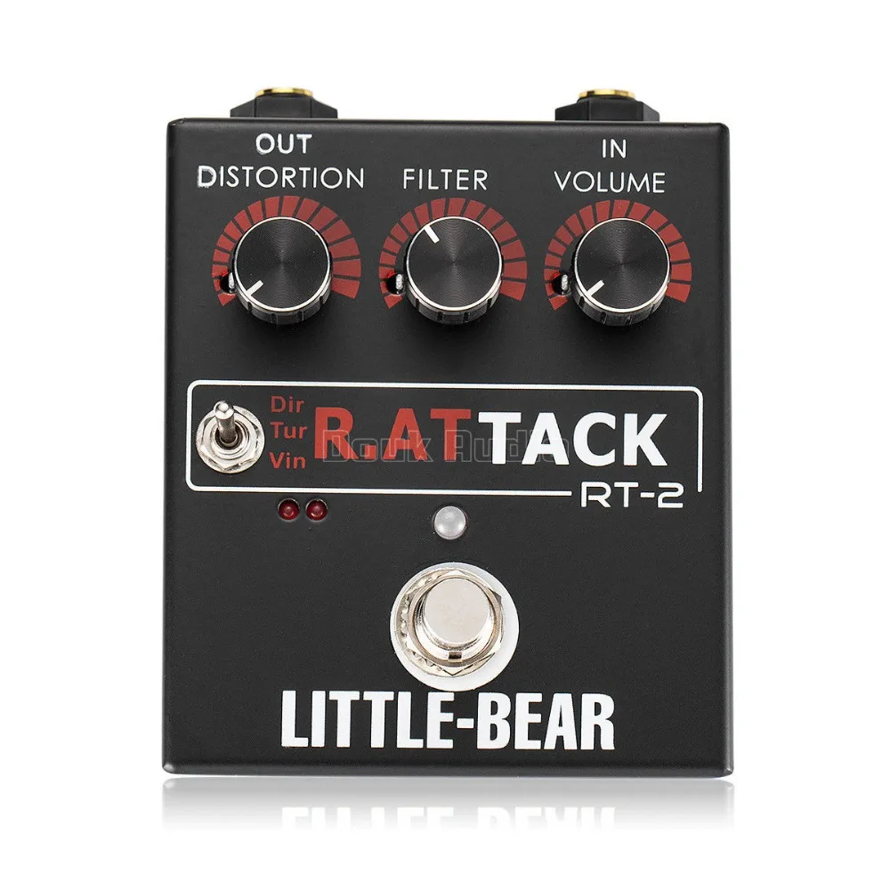 Little Bear HiFi Electric Guitar Effector 3 RAT model DIRTY/TURBO/VINTAGE Stomp Box Pedal LM308AN Guitar Amplifier