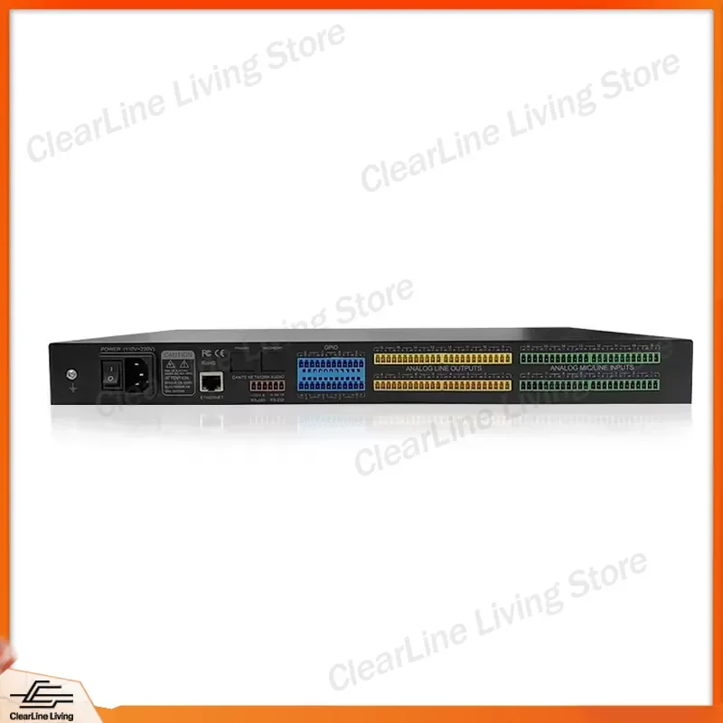16x16 DSP Digital Audio Matrix Processor Software Volume Control RS232 Interface Black Home Power Amplifier Professional