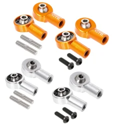 GTBRacing Aluminum Front Rear Upper Suspension Arm Rod Ball Head Kit for 1/5 rc car hpi km rv baja 5b ss 5sc