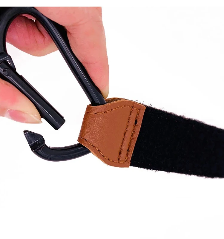 1/2 Stück Kinderwagen-Haken – PU-Leder-Organizer für Wickeltaschen und Reisezubehör mit Karabinerhaken – Detail 5