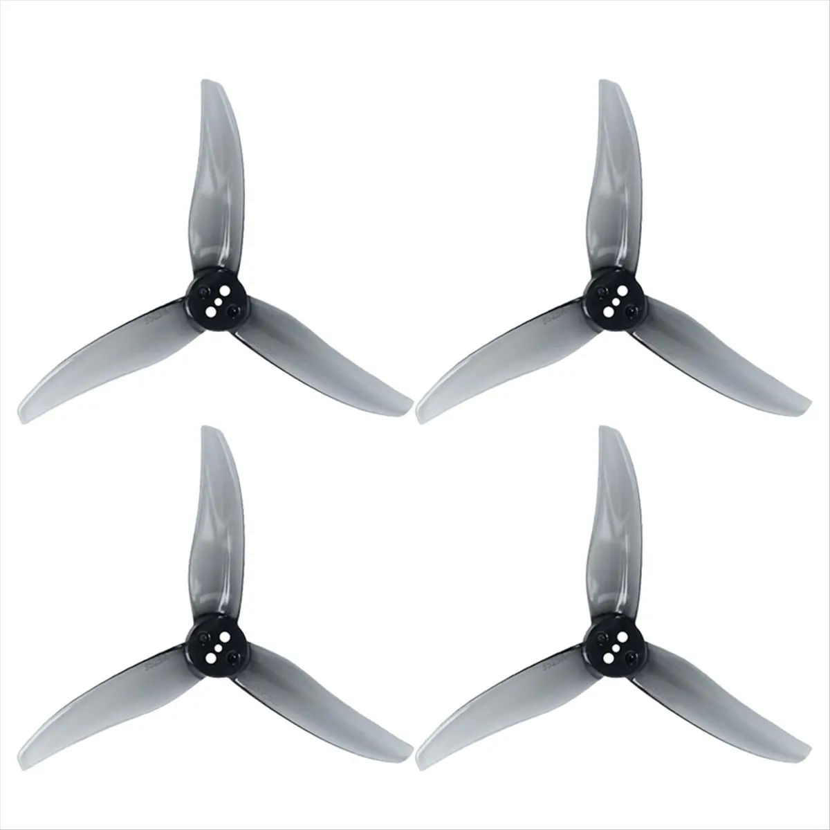 2Pairs 3525-3 3-Blade PC Propeller 1.5mm Three-Hole for 1806-2004 Motor for FPV Freestyle 3.5inch Toothpick Drones A