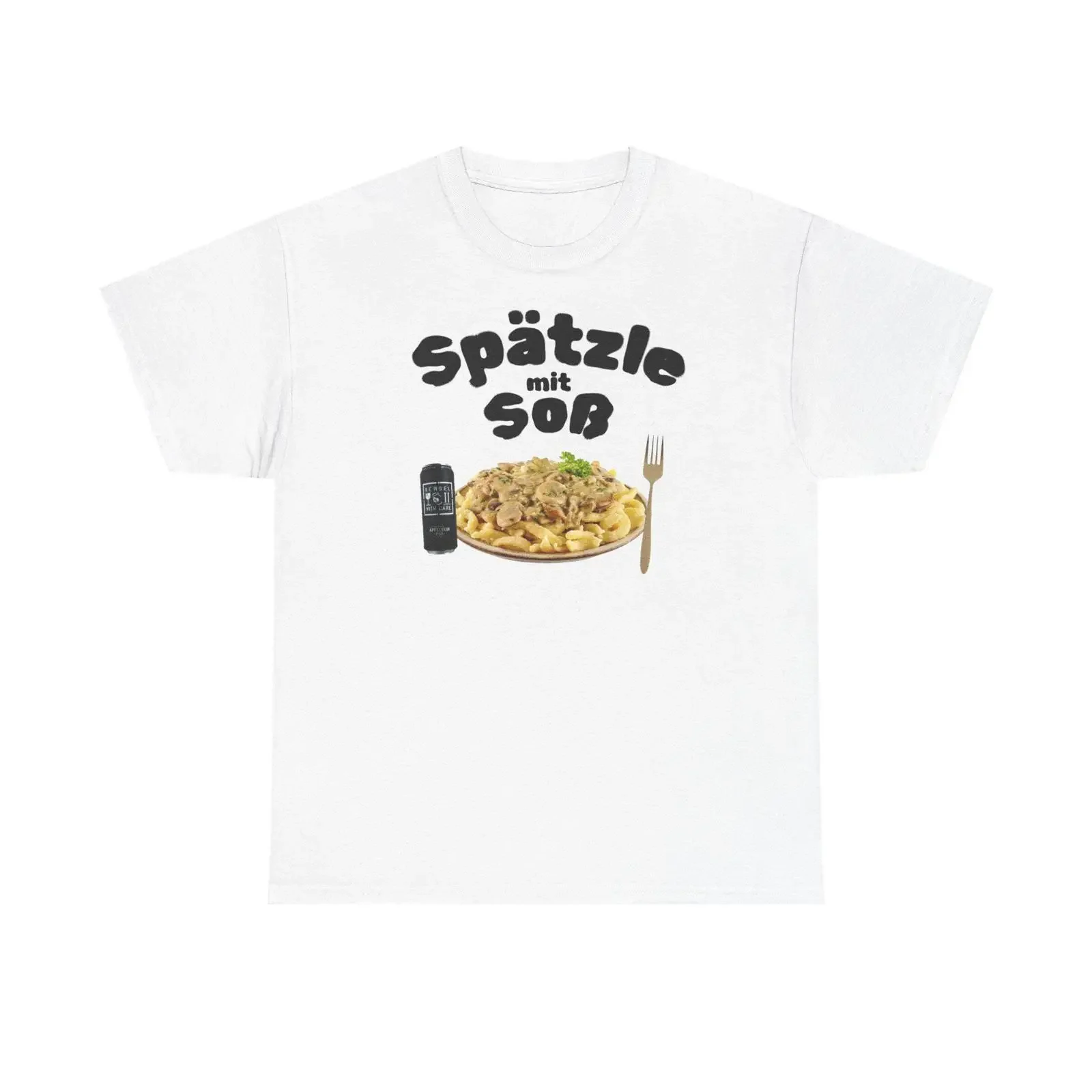 Spätzle with Gravy T Shirt Funny Swabian Food Design Foodie German Cuisine Humor  vintage Washed Breathable Comfortable
