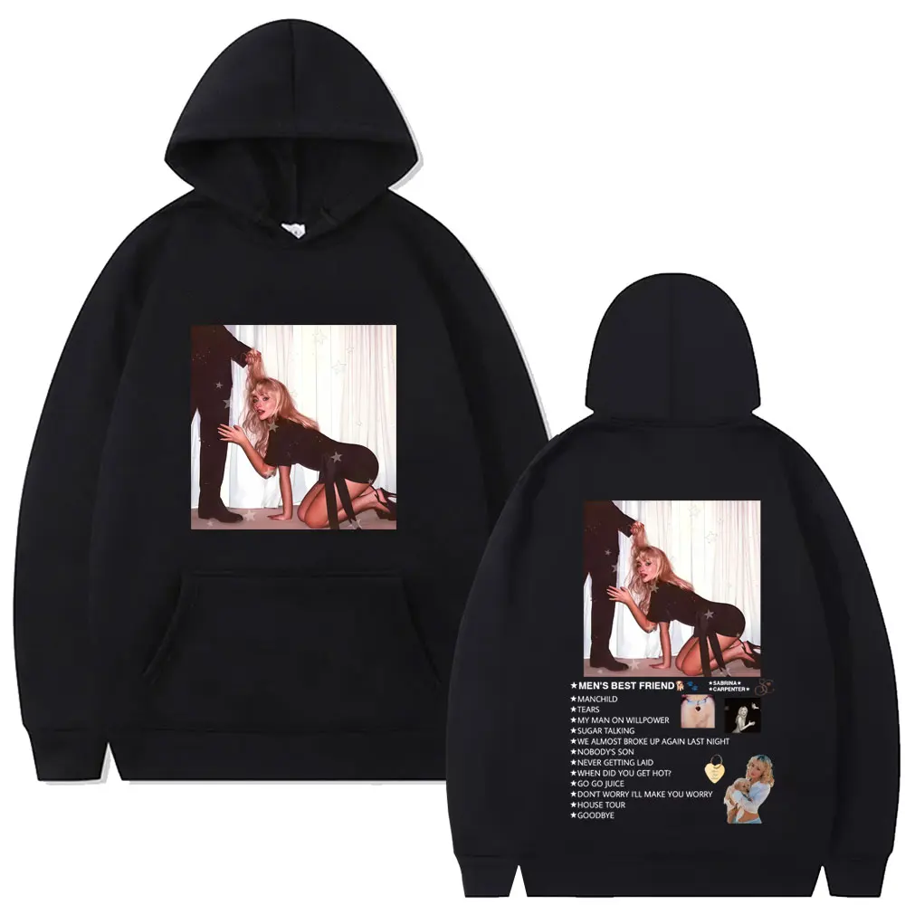 

Singer Sabrina Carpenter Man's Best Friend Graphic Hoodie Men Women Fashion Casual Oversized Sweatshirt Male Vintage Pullover