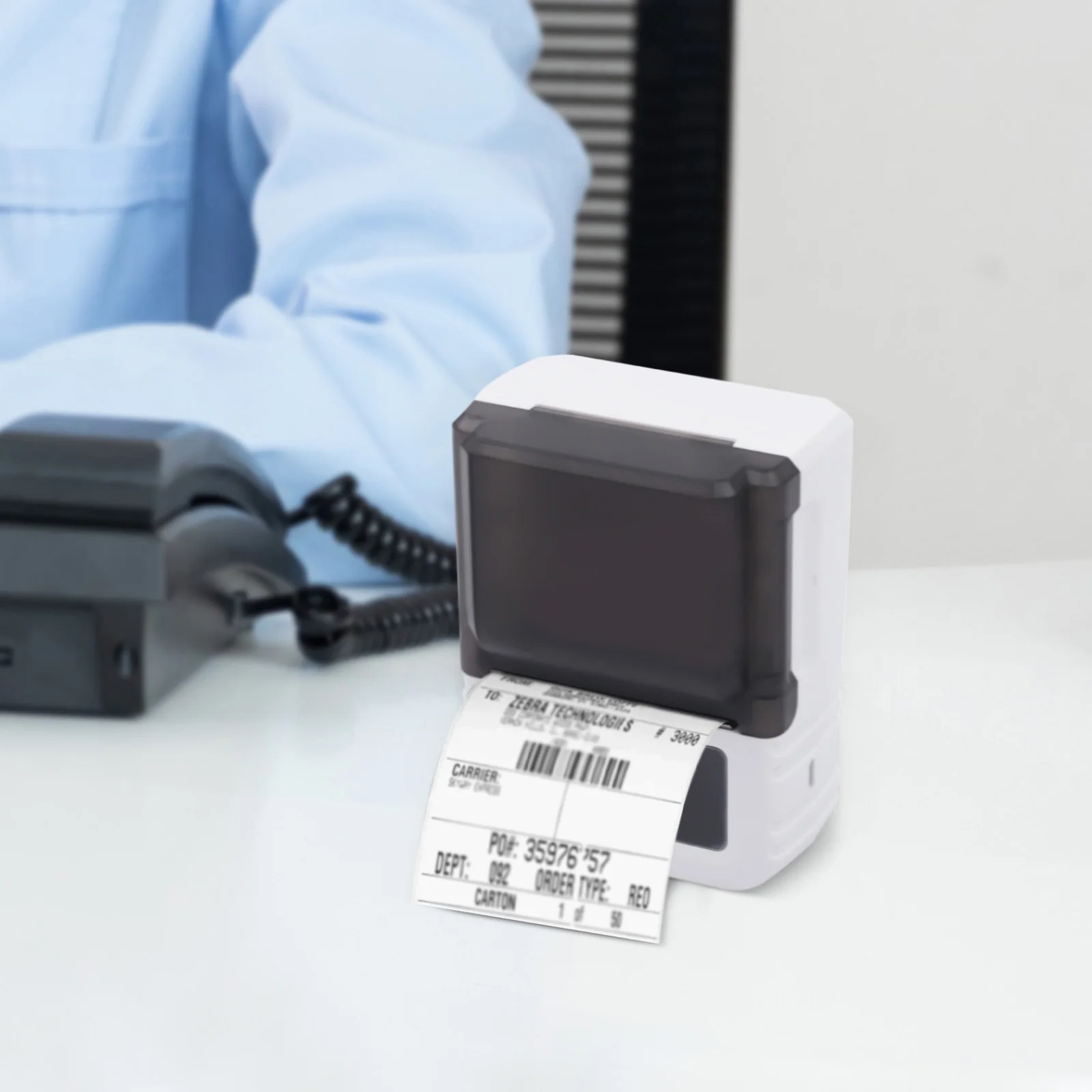 Bluetooth Portable Thermal Label Maker with USB Rechargeable, Wireless Sticker Printer