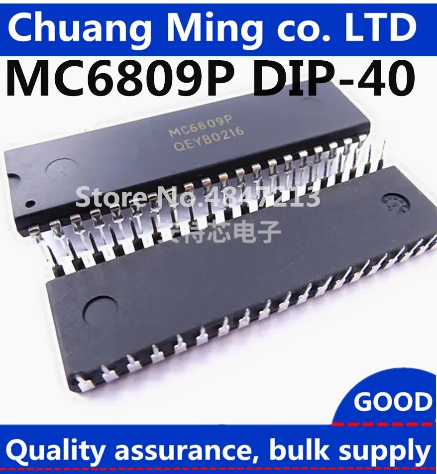 Free Shipping 2pcs-10pcs /lot MC6809P MC6809 6809 MC68B09P DIP-40 NEW