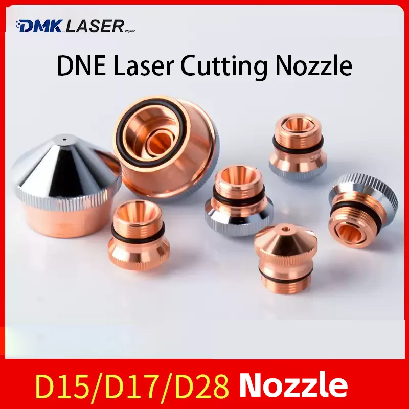 Bico de corte a laser dne d15 d17 m12 alta potência d28 m14 conector de bicos de cobre para cabeça de máquina de corte a laser de fibra dne