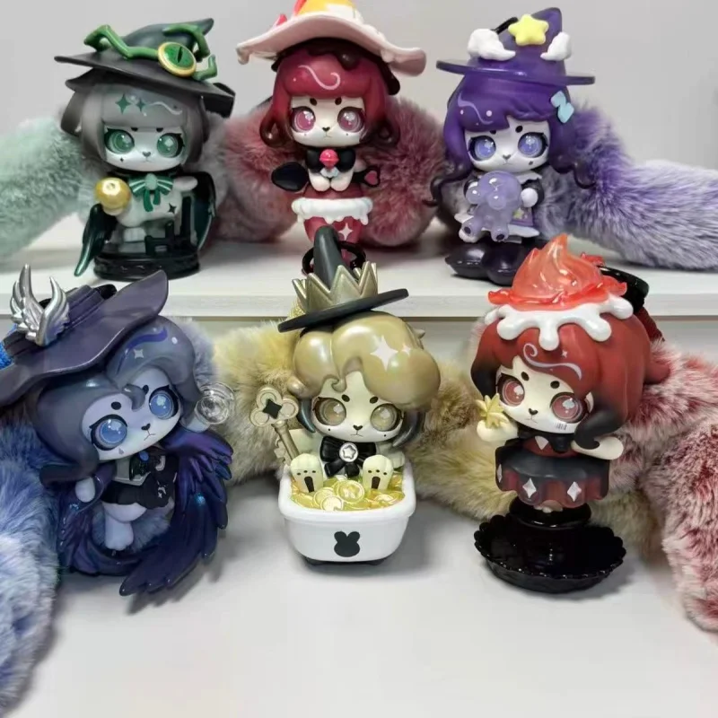 Original Blind Box Cabu Rabbit On The Run Witch Series Mystery Surprise Box Cute Doll Aroma Pendant Keychain Pendant Toy Gift