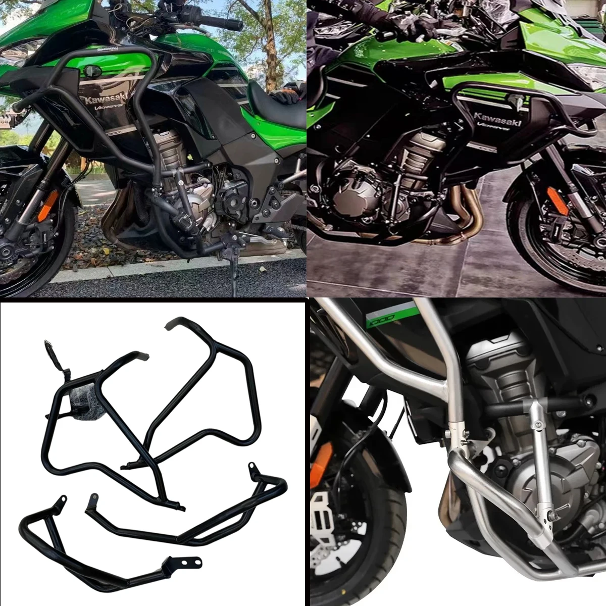 

Motorcycle Crash Bar Engine Guard Bumper Protection Fairing ProtectoFalling Fit For Kawasaki 1000 Versys1000