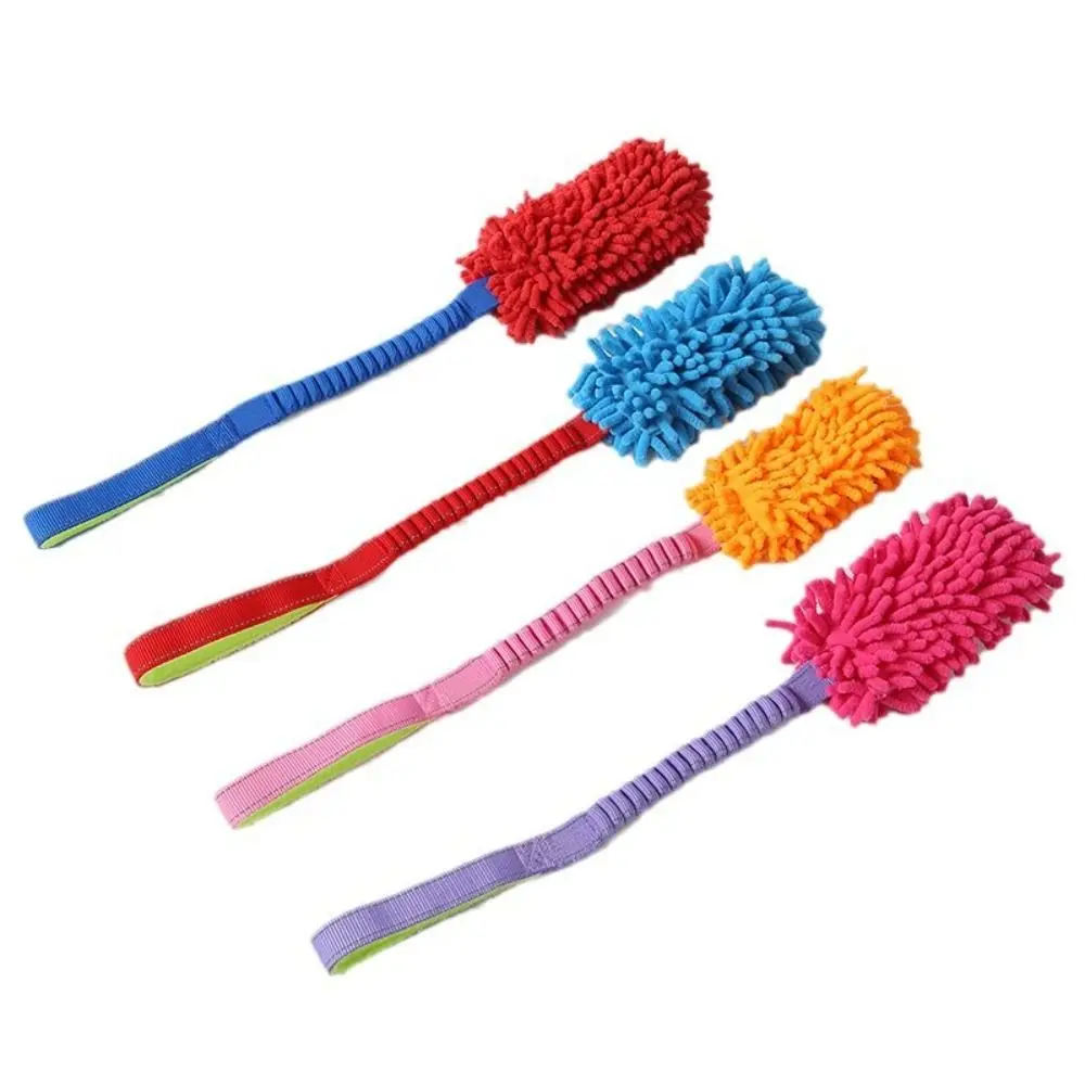 Puppy Gnaw Toy Colorful Pet Chew Toy Plush Funny Dog Interactive Toy Cute Teething Resistant Rope Toy Cleaning Teeth