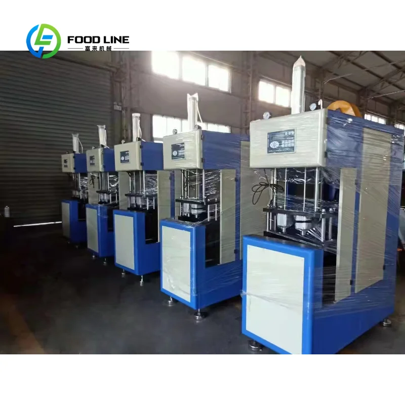 2-Cavity Semi-Automatic PET Bottle Blower 1900 BPH 5L 20L Neck 38mm Customized Mold PLC Controlled PET Blowing Machine