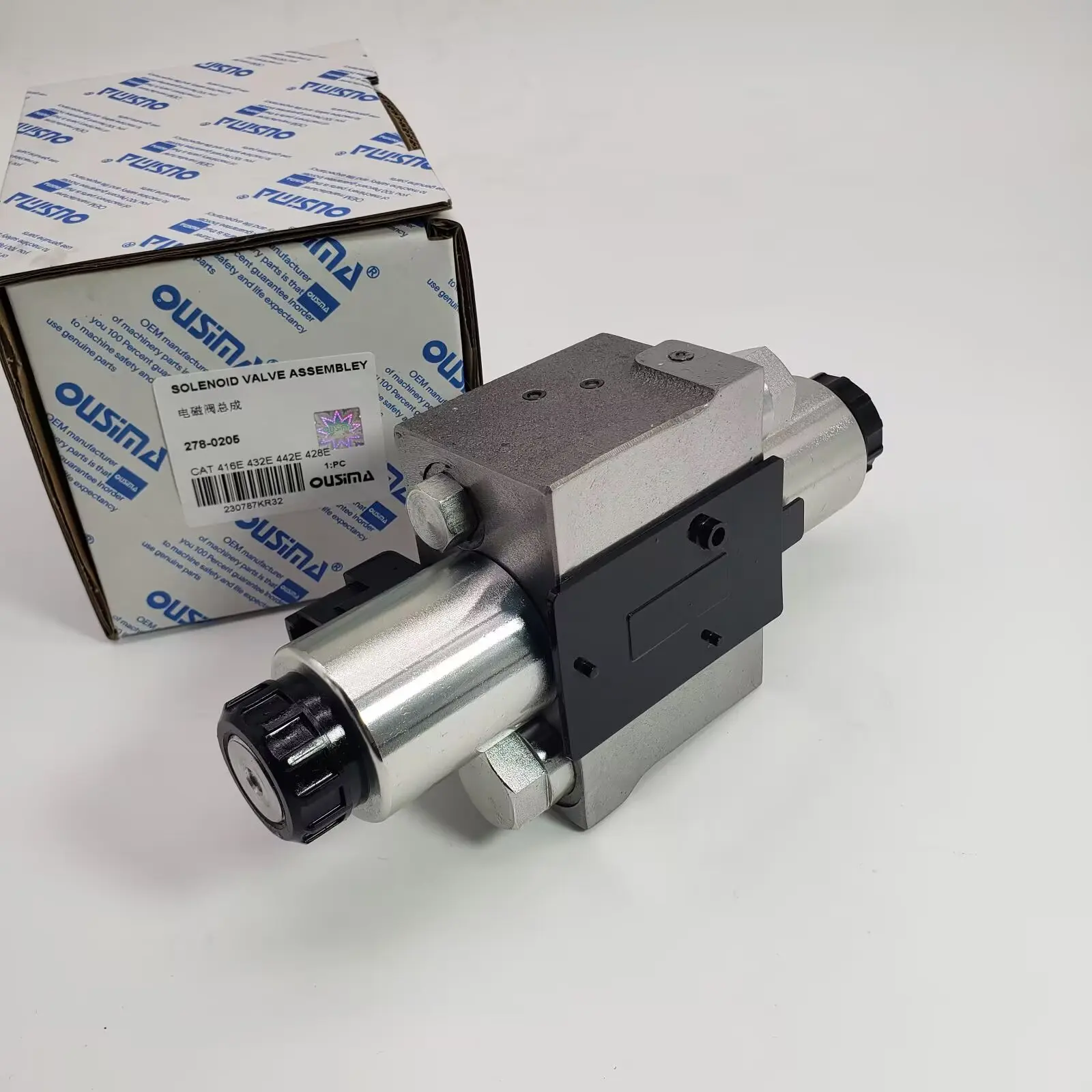 Ousima 278-0205 Solenoid Valve Assembly for   416E 432E 442E 428E for Construction Machinery Parts